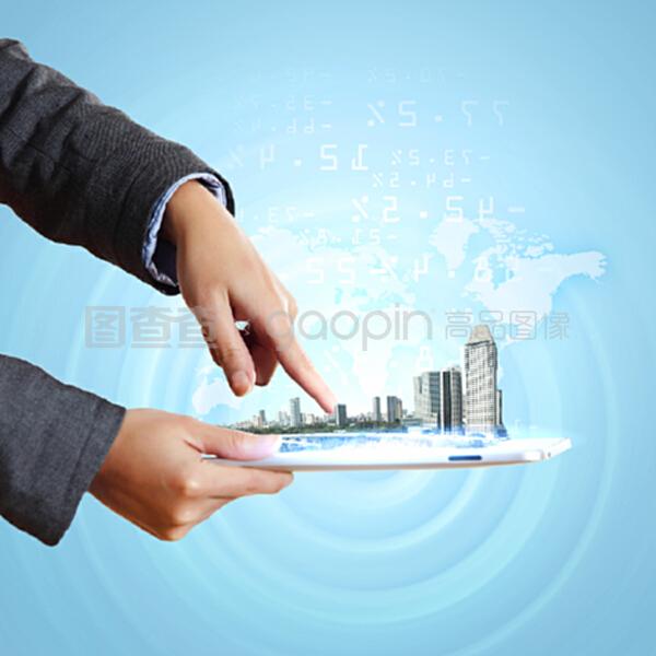 數(shù)字城市插圖 現(xiàn)代科技與數(shù)字內(nèi)容制作的完美融合